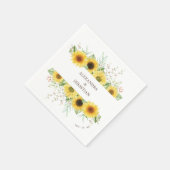 春ひまわり結婚のナプキン スタンダードカクテルナプキン (角)