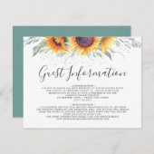 春ひまわり開花ゲスト情報 エンクロージャーカード (正面/裏面)