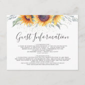 春ひまわり開花ゲスト情報 エンクロージャーカード (正面)