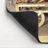 春までに運転される車のモデル マウスパッド (コーナー)