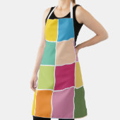 春よくはしゃぐの市松模様に エプロン (インサイチュ)