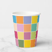 春よくはしゃぐの市松模様に 紙コップ (裏面)