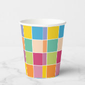 春よくはしゃぐの市松模様に 紙コップ (右)