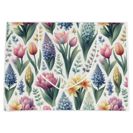 春をイースターに ラージペーパーバッグ (正面)