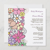 春をカスタムな招待状の招待結婚することは咲きます 招待状 (裏面)
