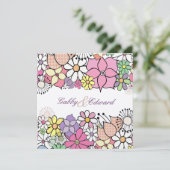 春をカスタムな招待状の招待結婚することは咲きます 招待状 (スタンド正面)