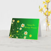 春を楽しんで下さい! -カード カード (黄色い花)