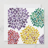 春を顧客用招待状結婚することは活気付きます 招待状 (正面)