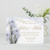 春アイリス庭園の結婚式 招待状 (スタンド正面)