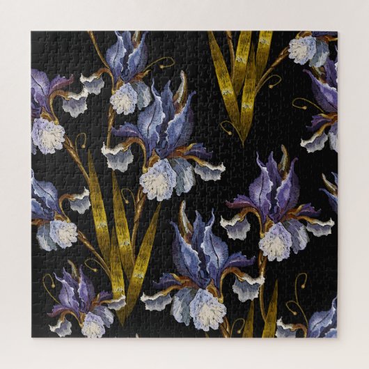 春アイリス：刺繍ルネサンス美術 ジグソーパズル (縦)