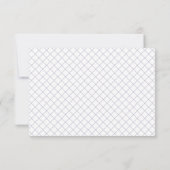 春アイリス |水彩フローラウェディングRSVP 出欠カード (裏面)