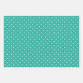 春アジサイターコイズ&ピンク ラッピングペーパーシート (正面3)