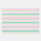 春アジサイターコイズ&ピンク ラッピングペーパーシート (正面2)