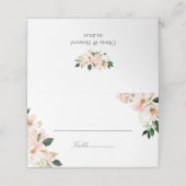 春アジサイ赤面ピンクフローラ結婚ズ プレイスカード (外部開封)