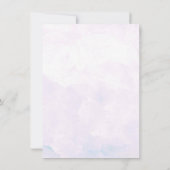 春アジサイ&スワーズ結婚式の日付を保存 セーブザデート (裏面)