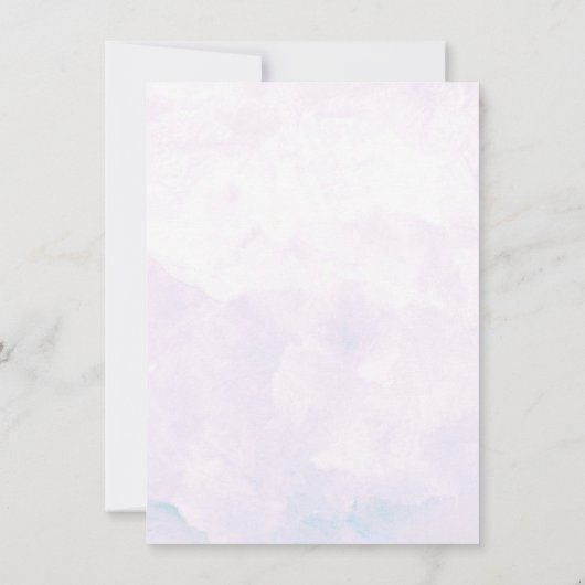 春アジサイ&スワーズ結婚式の日付を保存 セーブザデート (裏面)