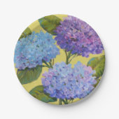 春アジサイI ペーパープレート (正面)