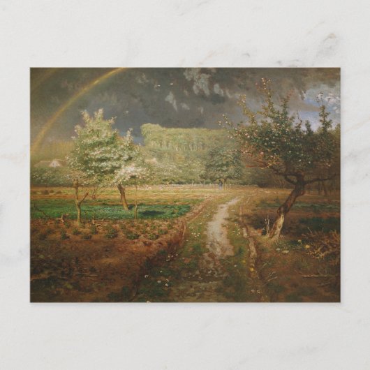 春アット・バルビゾン， 1868-73 ポストカード (正面)