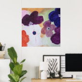 春アネモネス ポスター (ホームオフィス)