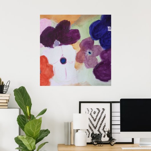 春アネモネス ポスター (ホームオフィス)