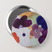 春アネモンスラウンドバッジ 缶バッジ (正面&裏面)