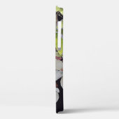 春アプリコット枝:水色シームレス。 Case-Mate iPhoneケース (裏面 / 左)