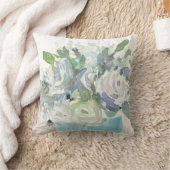 春アレンジメント – 水彩花束 クッション (ブランケット)