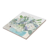 春アレンジメント – 水彩花束 タイル (側面)