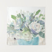 春アレンジメント – 水彩花束 タペストリー (正面)