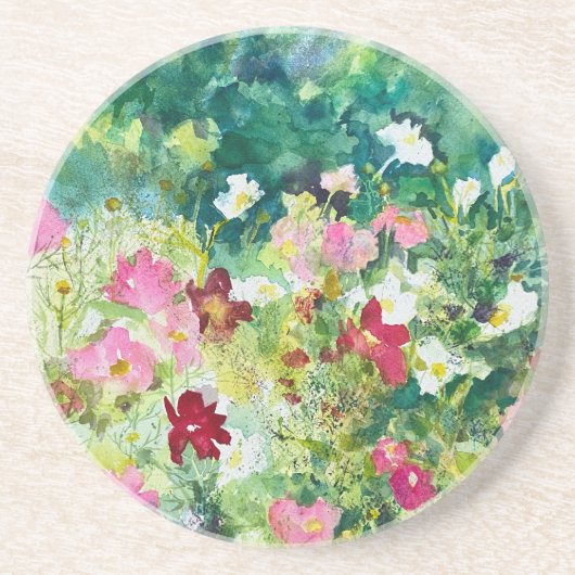 春アーティストコスモスの花 コースター (正面)