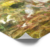 春アーモンドブロッサムポインティリリスムアートワーク ポスター (角)