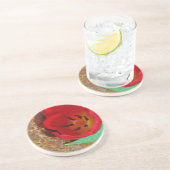 春イエローとレッドチューリップ コースター (側面)