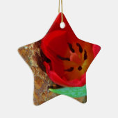 春イエローとレッドチューリップ セラミックオーナメント (右)