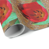 春イエローとレッドチューリップ ラッピングペーパー (ロールコーナー)