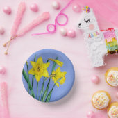 春イエローダッフォジルアートブルースカイイースター ペーパーボウル (パーティー)