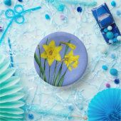 春イエローダッフォジルアートブルースカイイースター ペーパーボウル (パーティー)