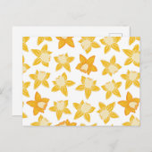 春イエローダドディル ポストカード (正面/裏面)