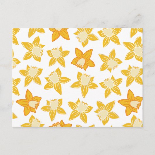 春イエローダドディル ポストカード (正面)
