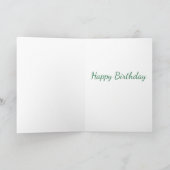 春イエローダフォジル誕生日カード カード (内部)