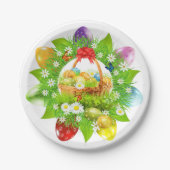 春インイースターシーズン紙プレート ペーパープレート (正面)