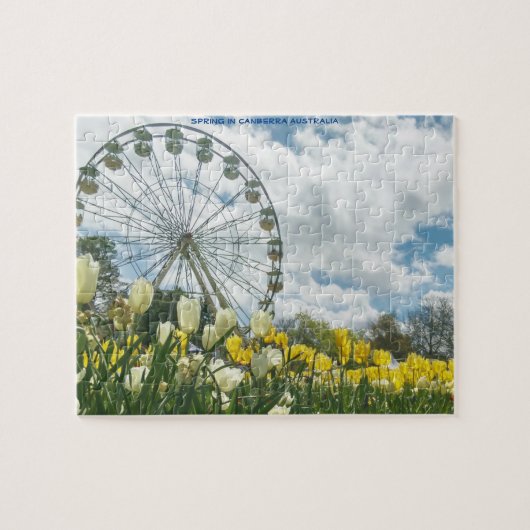 春インキャンベラオーストラリア ジグソーパズル (横)