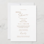 春イン航空植物学ブライダルシャワー 招待状 (正面)