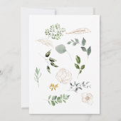 春イン航空植物学ブライダルシャワー 招待状 (裏面)