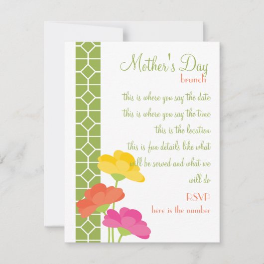 春イン開花 招待状 (正面)