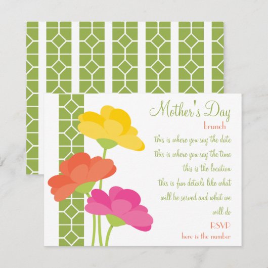 春イン開花 招待状 (正面/裏面)