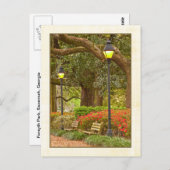 春インForsyth Park - Savannah, GA ポストカード (正面/裏面)