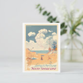 春インIndiana Dunes Vintage旅行ポスター ポストカード (スタンド正面)