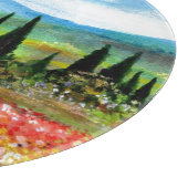 春インTUSCANY風景花畑 カッティングボード (角)