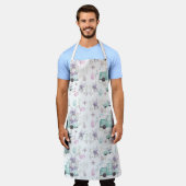 春イースターの手色彩の鮮やかの要素 エプロン (着用した状態)