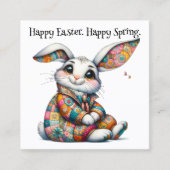 春イースターハンドアウト – 戻る参照! スクエア名刺 (正面)